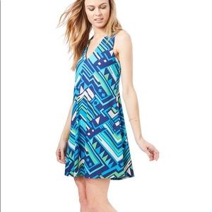 Julie Brown Livie Geometric Shift dress